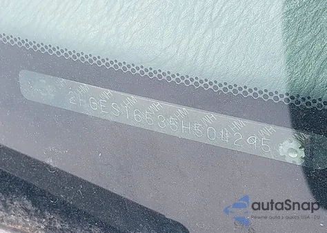 2005 Honda Civic Lx из США, поврежденный, VIN 2HGES16535H504295